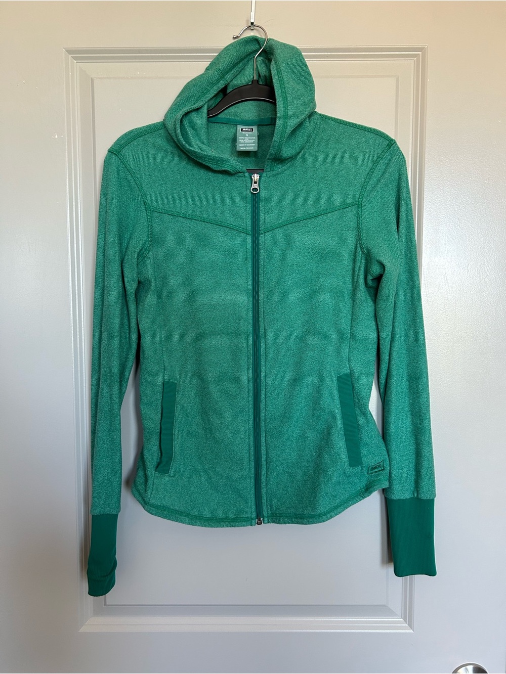 REI Women’s Green Full-Zip Hooded Fleece Jacket